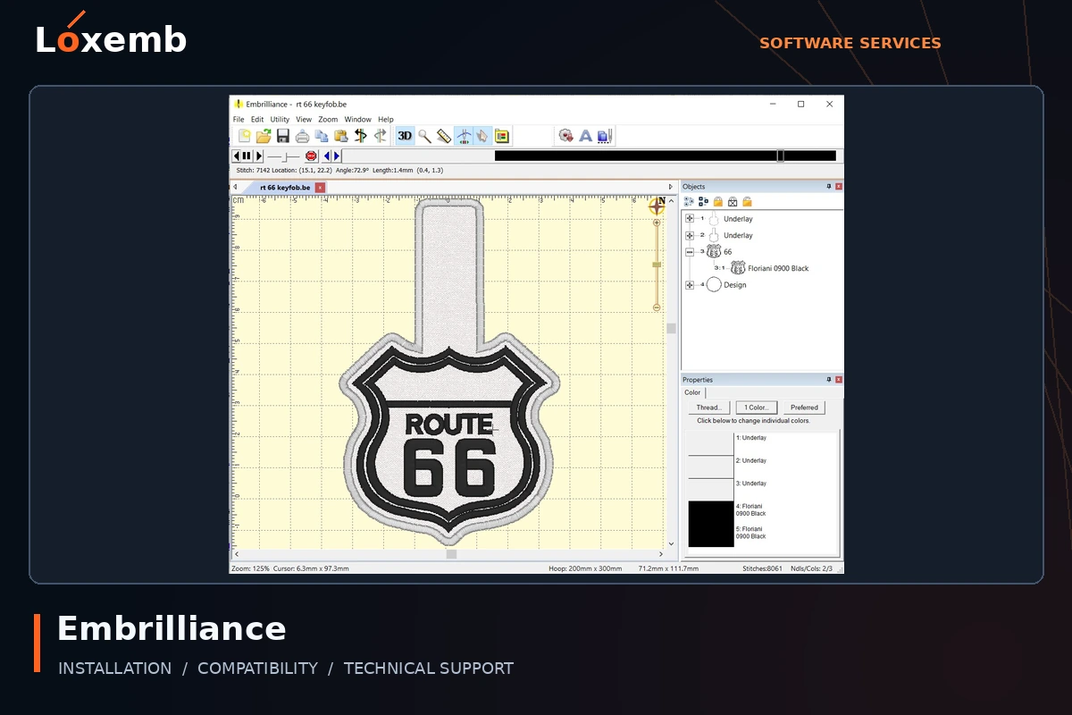 Embrilliance software interface