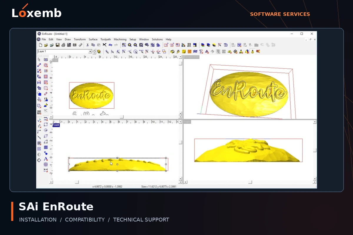 SAi EnRoute software interface