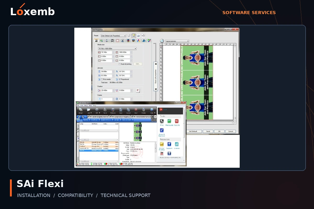 SAi Flexi software interface