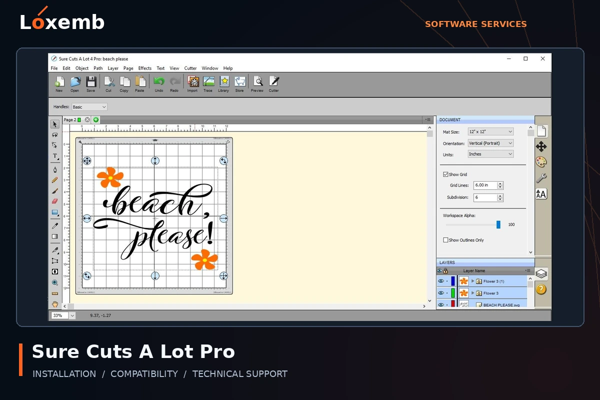 Sure Cuts A Lot Pro software interface
